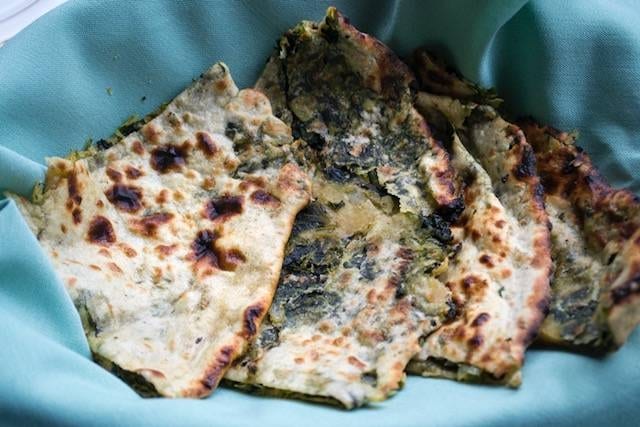 Spinach Paratha.